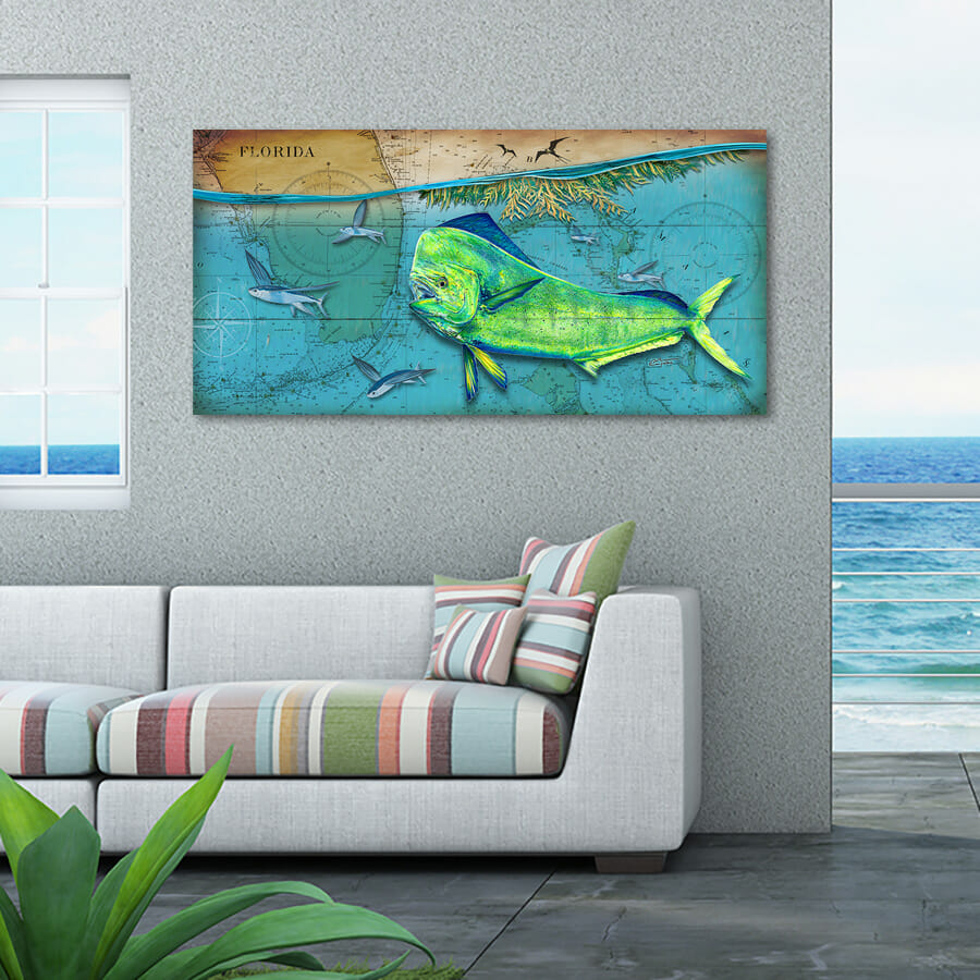 Mahi Chart Eddie Forbes Art