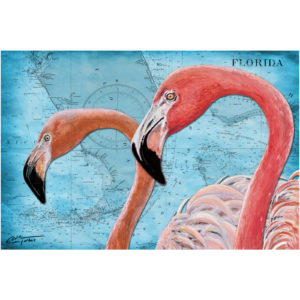 Flamingo Trap Blue 11x16